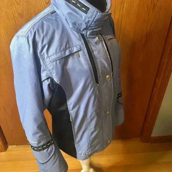 Spyder XTL 10,000 Ski Snowboarding Jacket Thinsulate Lite Loft Blue Black Size 8 - Picture 5 of 16